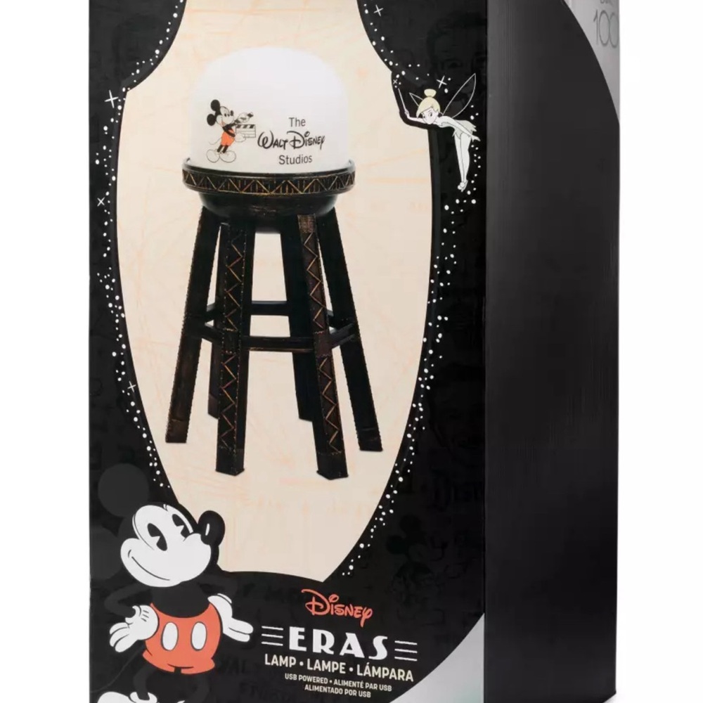 Disney Parks 100 Years Eras Walt Disney Studios Mickey Water Tower Lamp 18" - Picture 2 of 4